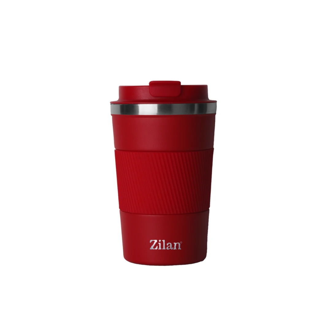 Cana de cafea Zilan ZLN9924 termos, capacitate 510ml, interior din inox, pereti dublii, rosu - 