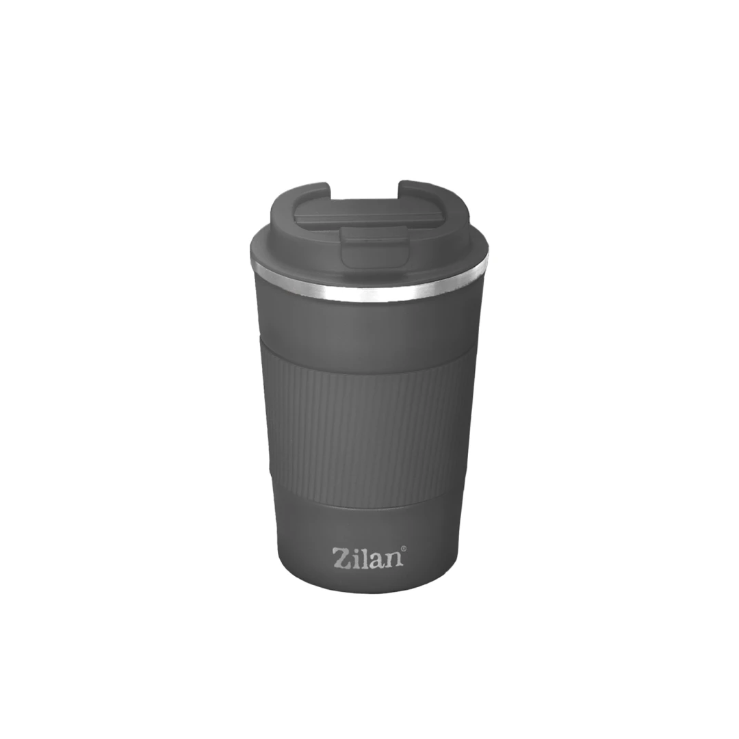 Cana de cafea Zilan ZLN9923 termos, capacitate 510ml, interior din inox, pereti dublii, gri - 