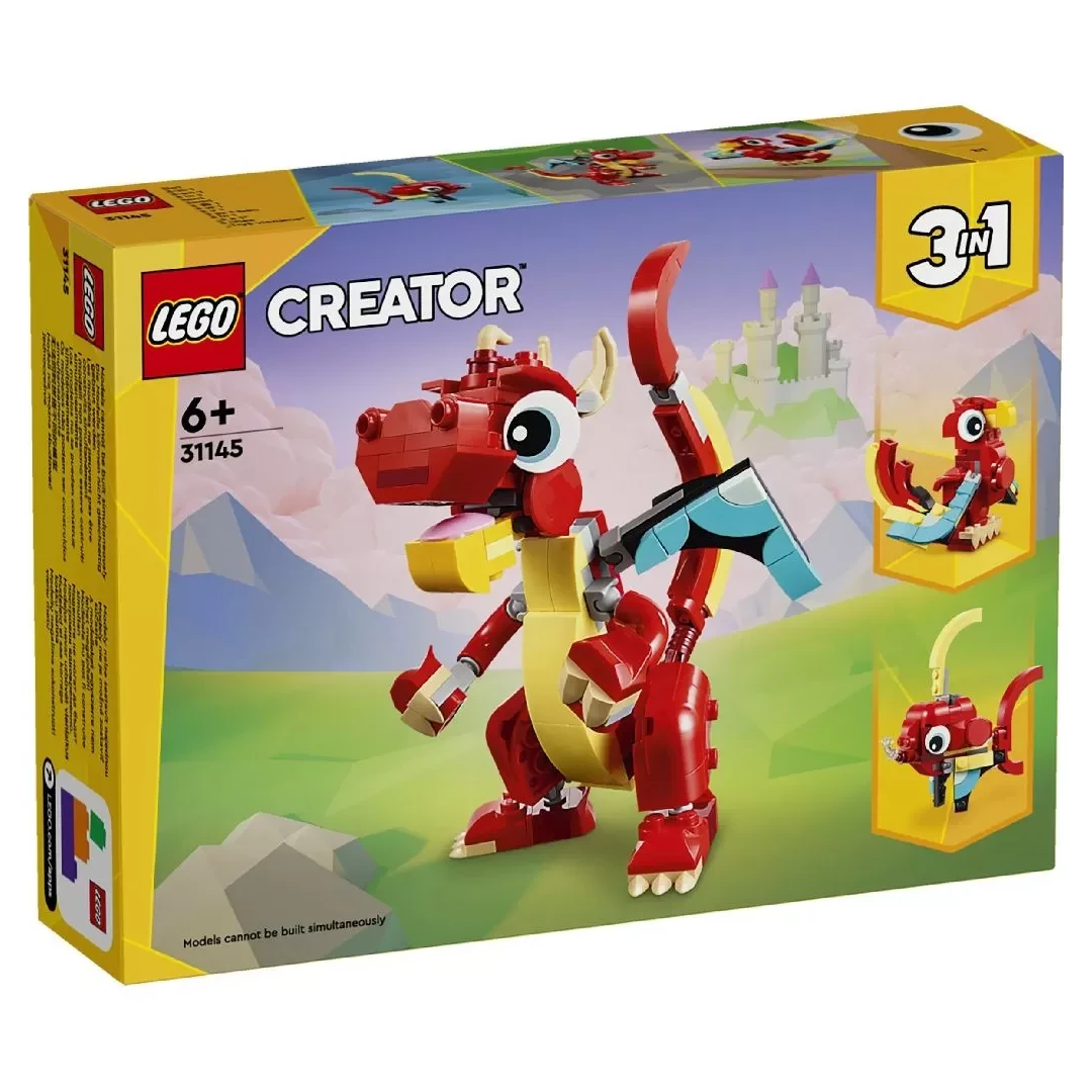 LEGO CREATOR 3IN1 DRAGON ROSU 31145 - 