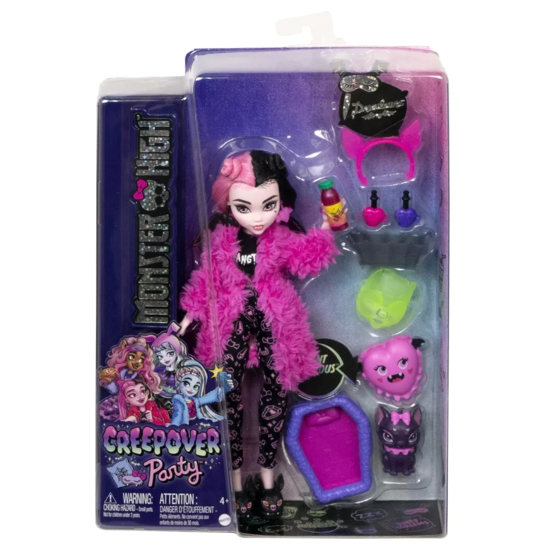 MONSTER HIGH PAPUSA DRACULAURA CREEPOVER PARTY - 