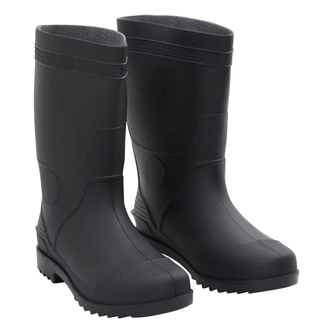 Cizme de ploaie, negru, PVC, mărime 42 - Cizmele de ploaie oferă o potrivire ideală și un confort optim, făcându-le potrivite pentru condiții de ploaie și menținând în același timp picioarele...