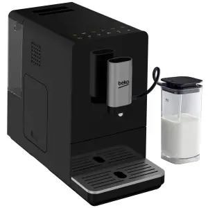 Espressor automat Beko CEG3194B, 1350 W, 19 bar, 1.5 l, touch control, rasnita integrata, spumarea laptelui, curatare automata, negru - 