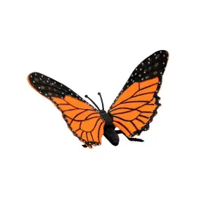 Figurină mini fluture portocaliu 14 cm - 