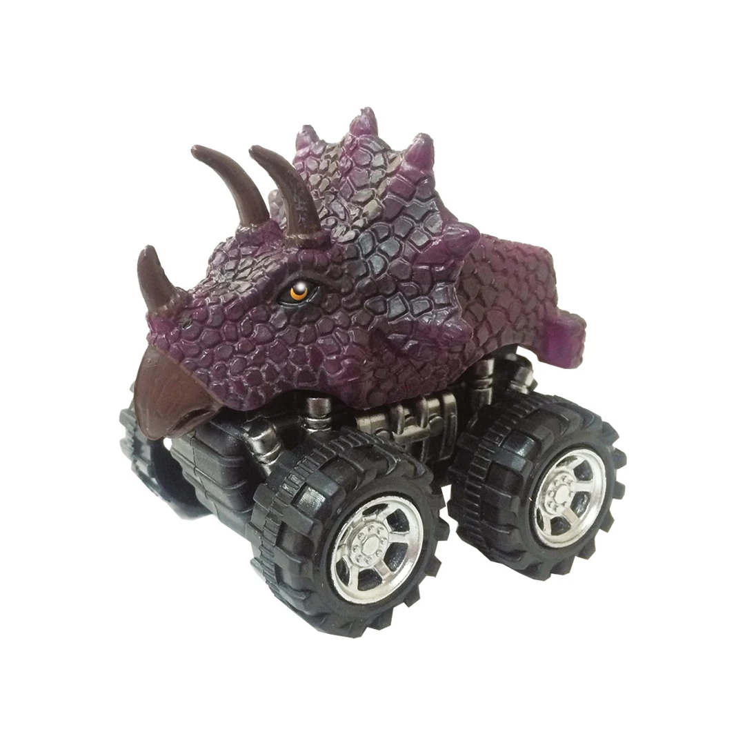 Mașinuță cu sistem friction triceratops multicolor - 