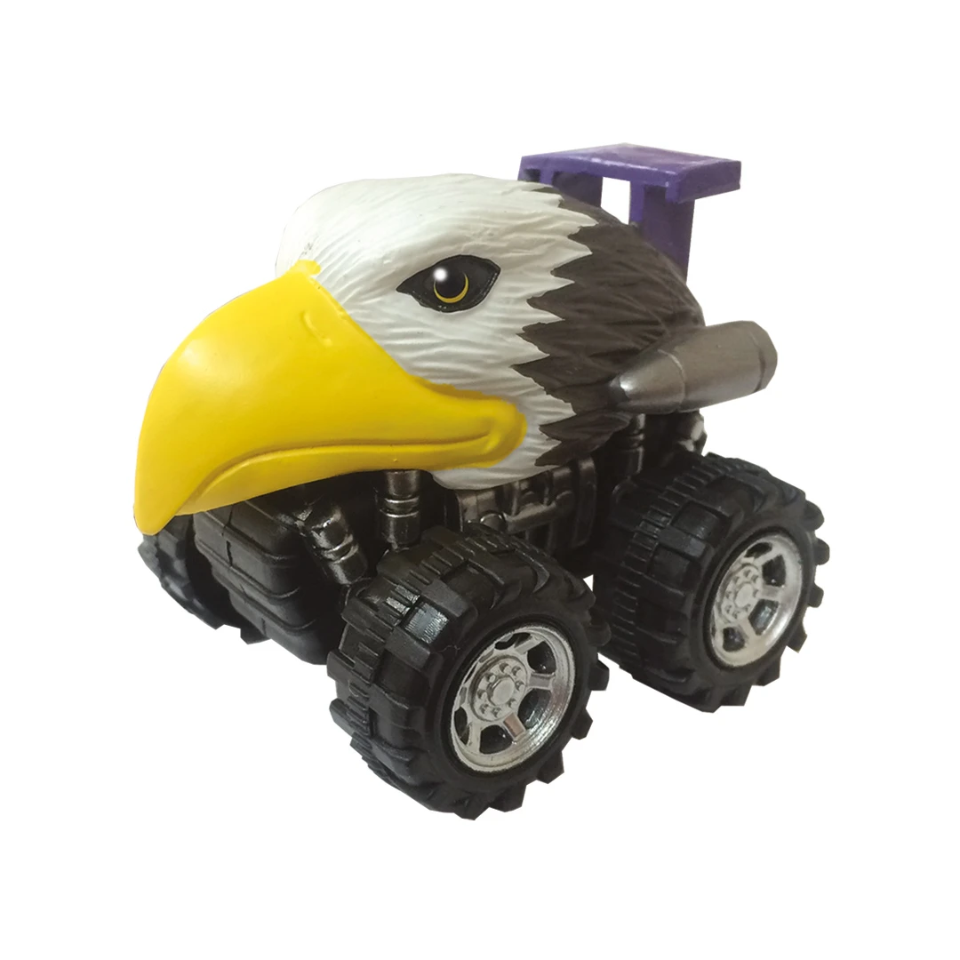 Mașinuță cu sistem friction vultur multicolor - 