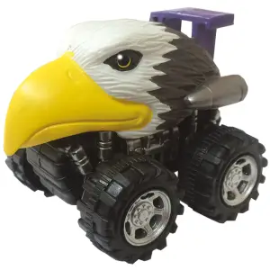 Mașinuță cu sistem friction vultur multicolor - 