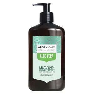 Balsam leave-in hidratant cu Aloe Vera pentru par uscat si par lipsit de stralucire, Arganicare, 400 ml - 
