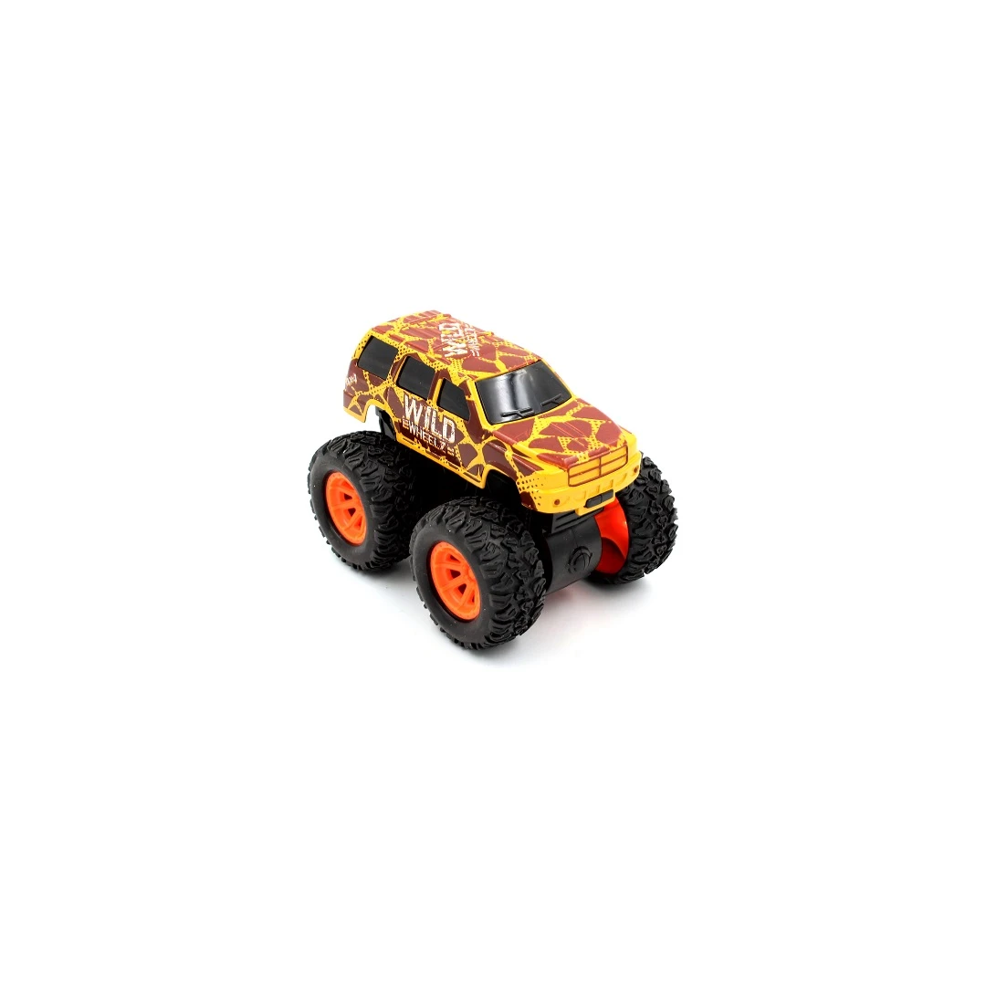 Masinuta Wild Wheelz - Safari 4 modele - Galben - 