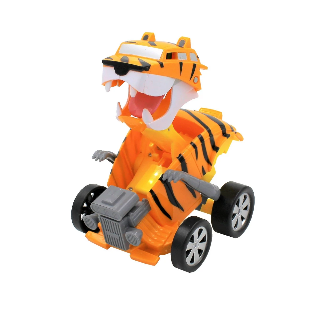 Mașinuță galbenă convertibilă tip robot Tiger - 