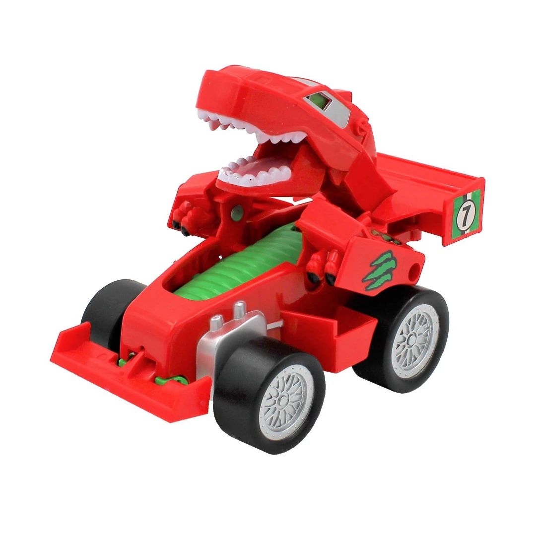 Mașinuță roșie convertibilă tip robot Dino - 