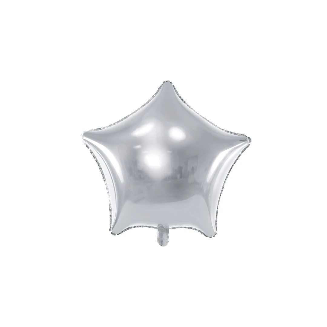 Balon party stea argintie 48 cm - 
