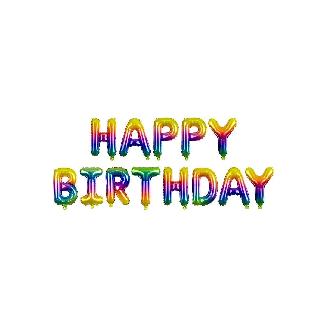 Balon party Happy Birthday curcubeu 340x35cm - 