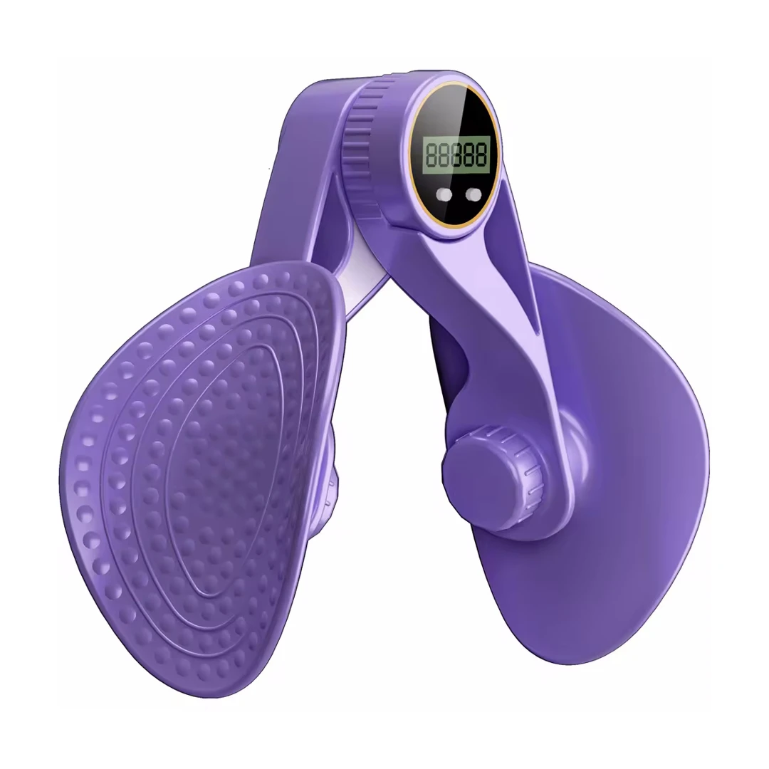 Dispozitiv de antrenat podeaua pelviana HAWIRE MTQ-208, solduri, picioare, coapse, fese, maini si spate, postpartum, Afisaj digital, Mov - 