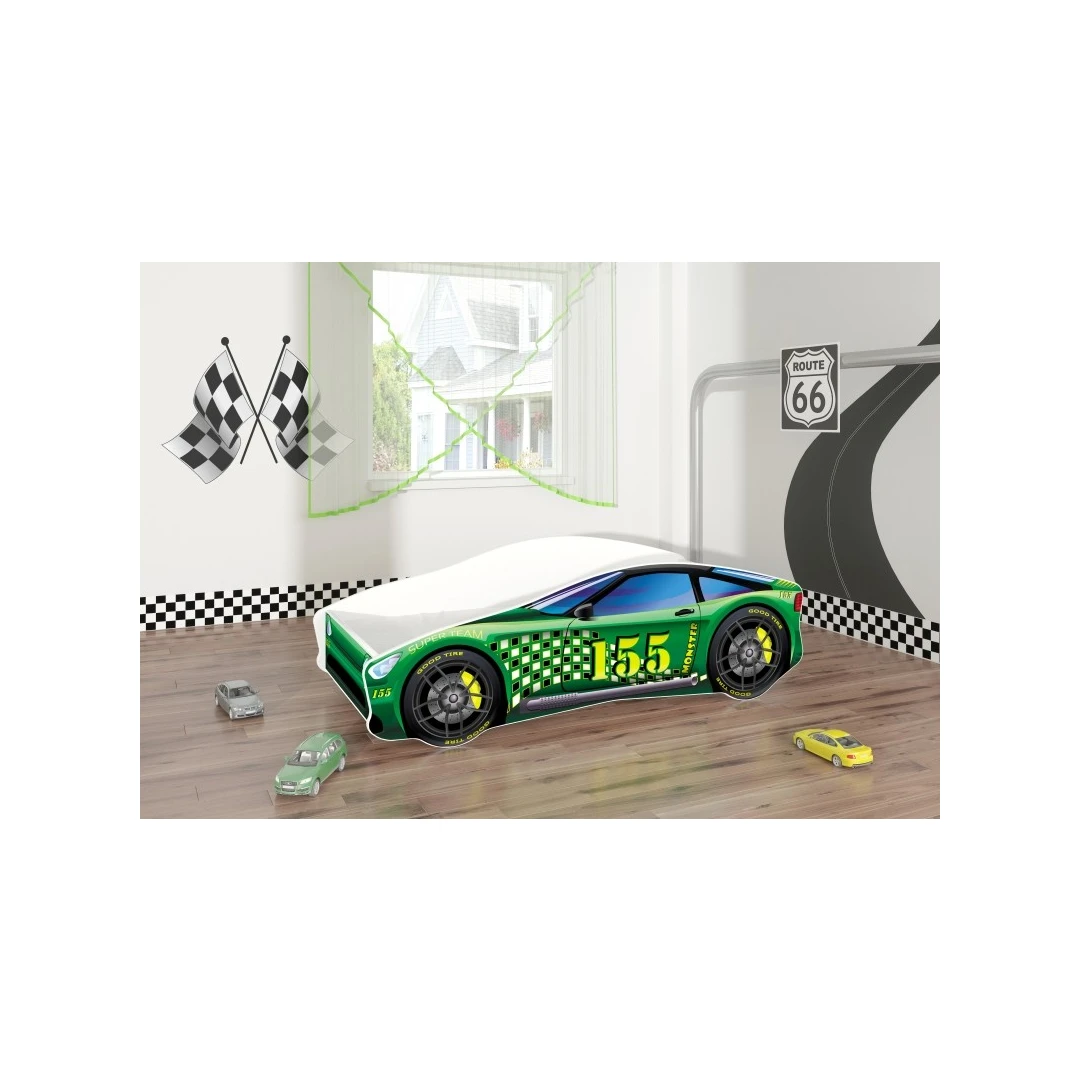 Pat Tineret MyKids Race Car 04 Green-160x80 - 