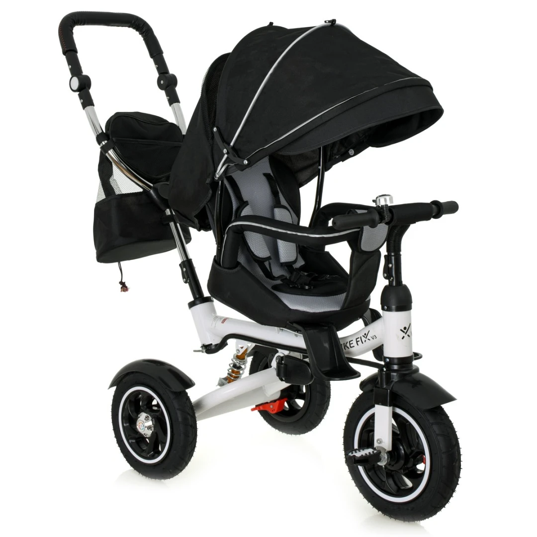 Tricicleta si Carucior pentru copii Premium TRIKE FIX V3 culoare Neagra - 