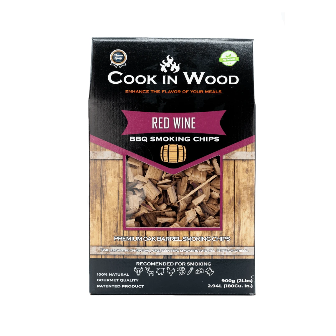 Aschii pentru afumare din lemn de stejar, infuzat cu aroma de Red Wine, chips-uri 900 grame - 