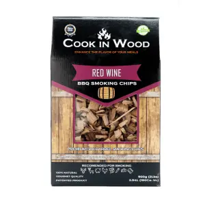 Aschii pentru afumare din lemn de stejar, infuzat cu aroma de Red Wine, chips-uri 900 grame - 