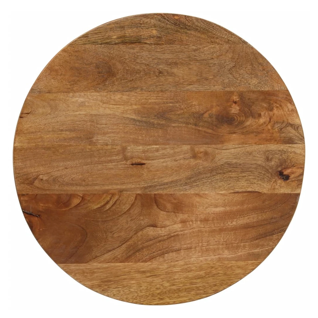 Blat de masă rotund, Ø 40x3,8 cm, lemn masiv de mango brut - Oferiți o nouă viață mesei dvs. cu acest blat de masă din lemn. Este o soluție excelentă pentru a vă împrospăta masa, acasă sau într-un cadru comercia...