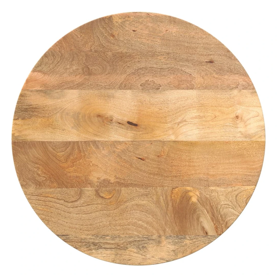 Blat de masă rotund, Ø 40x3,8 cm, lemn masiv de mango brut - Oferiți o nouă viață mesei dvs. cu acest blat de masă din lemn. Este o soluție excelentă pentru a vă împrospăta masa, acasă sau într-un cadru comercia...