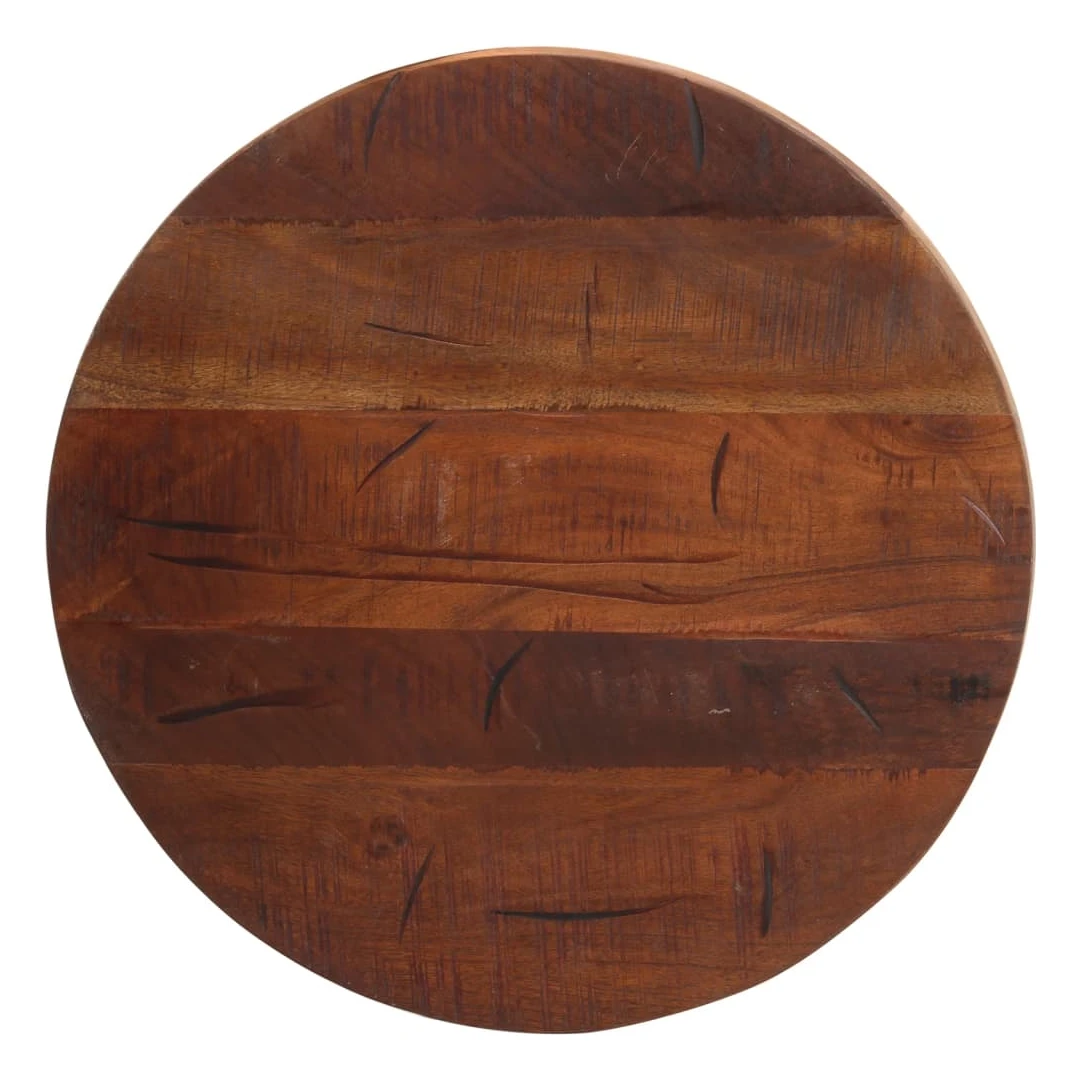 Blat de masă rotund, Ø 60x2,5 cm, lemn masiv reciclat - Oferiți o nouă viață mesei dvs. cu acest blat de masă din lemn. Este o soluție excelentă pentru a vă împrospăta masa, acasă sau într-un cadru comercia...