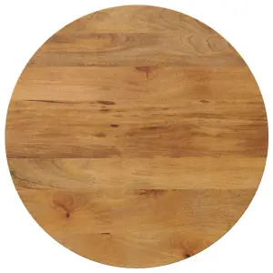 Blat de masă rotund, Ø 70x2,5 cm, lemn masiv de mango brut - Oferiți o nouă viață mesei dvs. cu acest blat de masă din lemn. Este o soluție excelentă pentru a vă împrospăta masa, acasă sau într-un cadru comercia...