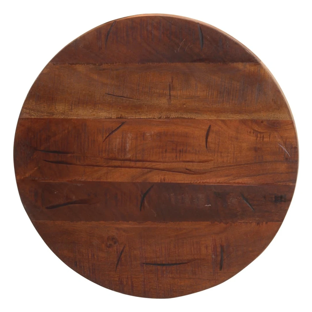 Blat de masă rotund, Ø 50x2,5 cm, lemn masiv reciclat - Oferiți o nouă viață mesei dvs. cu acest blat de masă din lemn. Este o soluție excelentă pentru a vă împrospăta masa, acasă sau într-un cadru comercia...