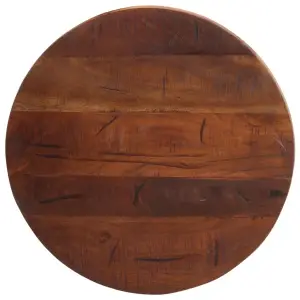 Blat de masă rotund, Ø 50x2,5 cm, lemn masiv reciclat - Oferiți o nouă viață mesei dvs. cu acest blat de masă din lemn. Este o soluție excelentă pentru a vă împrospăta masa, acasă sau într-un cadru comercia...