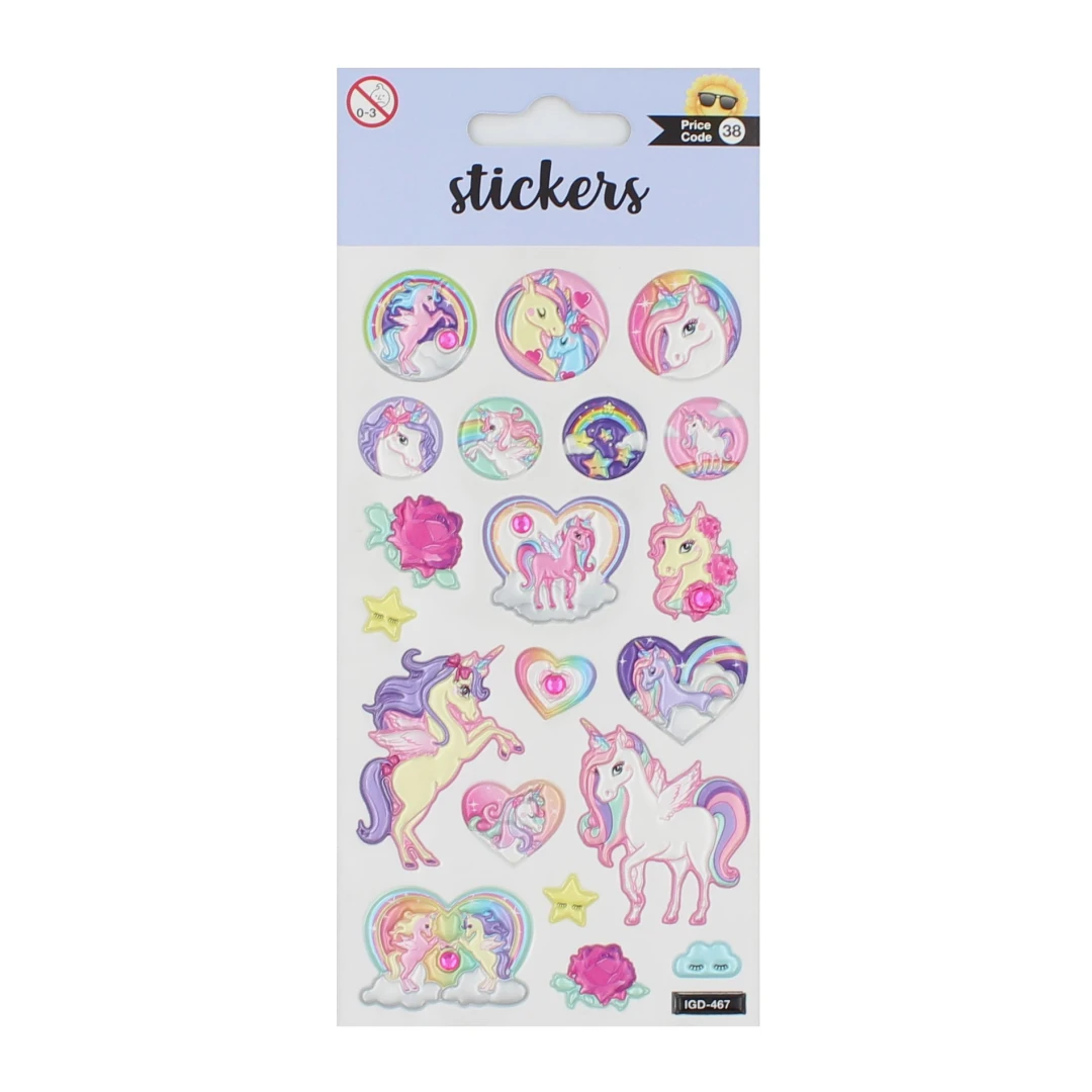 Set stickere Cute Unicorns 20 bucati - 
