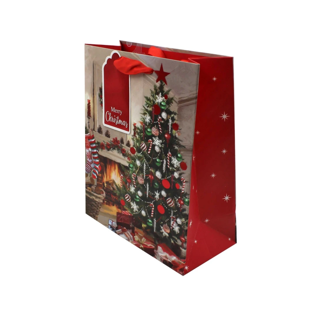 Pungă cadou Crăciun SDE XL TRAD XMAS TREE - 