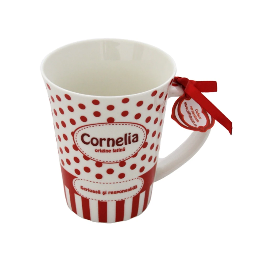 Cană din porțelan personalizată Cornelia - 