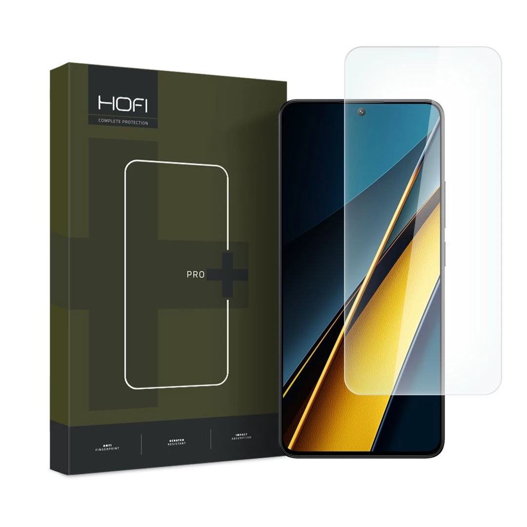Folie de protectie Hofi Glass Pro+ pentru Xiaomi Poco X6 Pro 5G Transparent - 