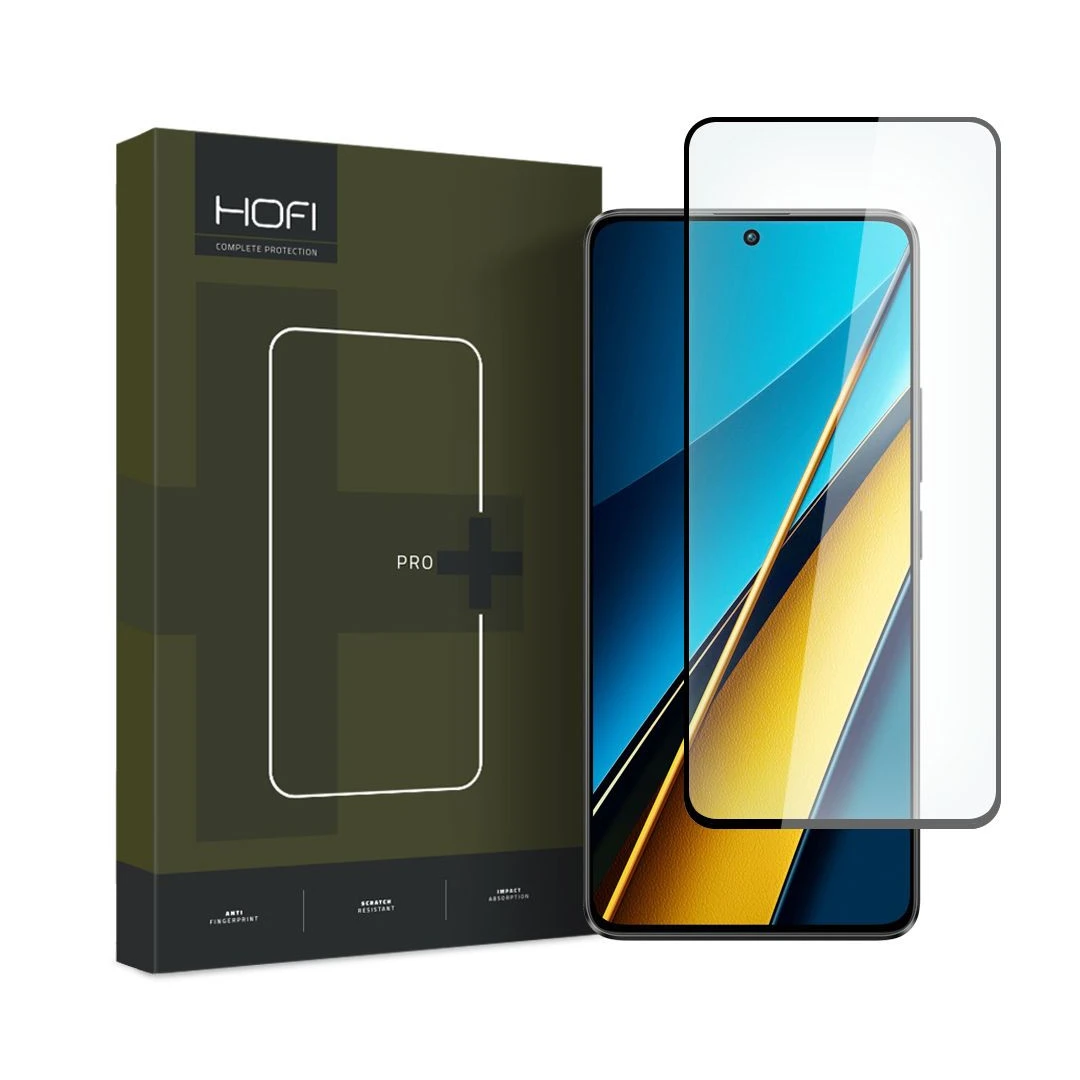 Folie de protectie Hofi Glass Pro+ pentru Xiaomi Poco X6 5G Negru - 