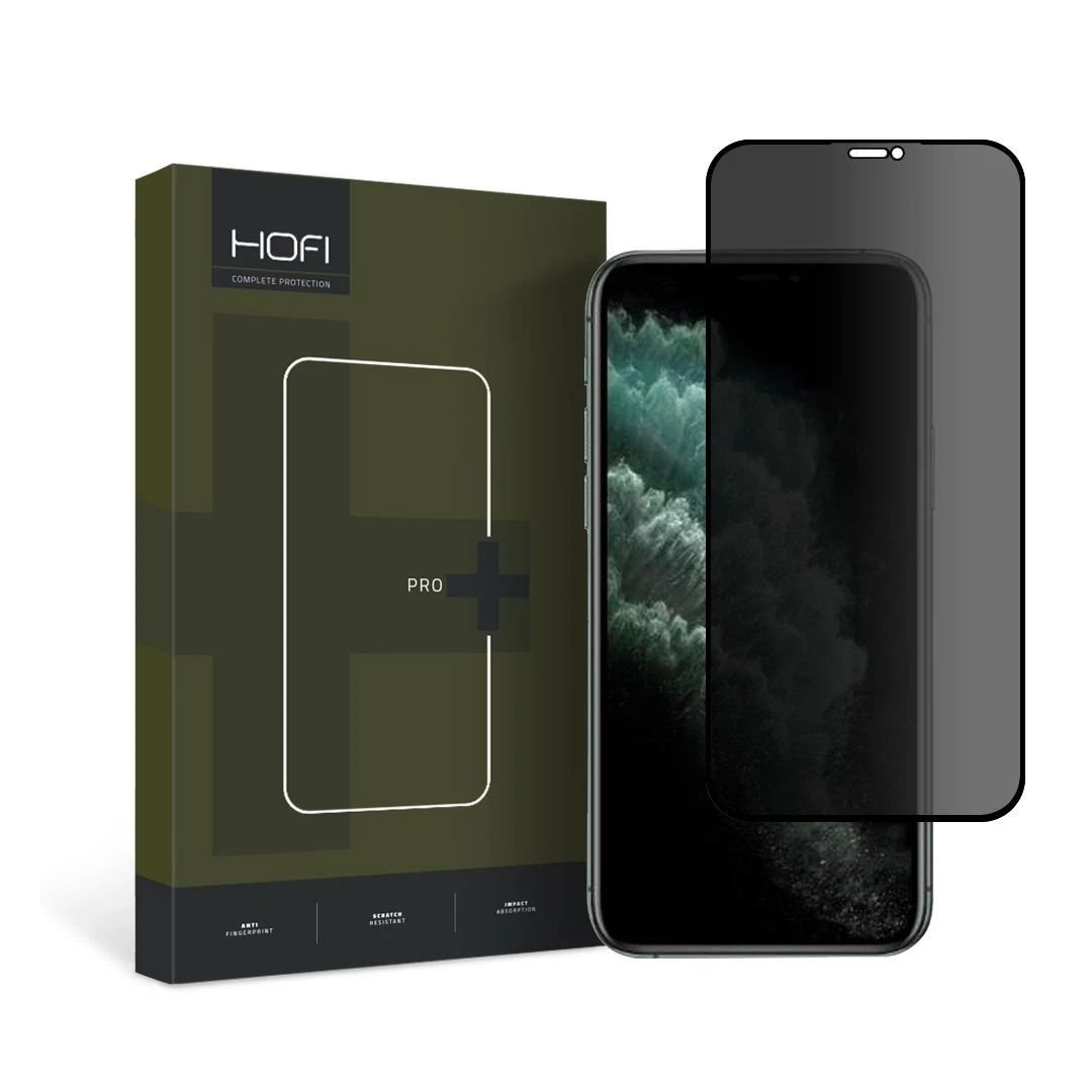 Folie de protectie Hofi Anti Spy Glass Pro+ pentru Apple iPhone X/XS/11 Pro Privacy - 