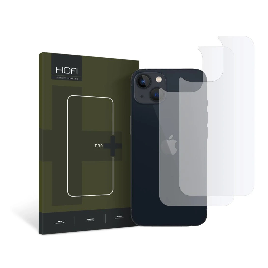 Set 2 Folii de protectie spate Hofi Hydroflex Pro+ pentru Apple iPhone 14 Transparent - 