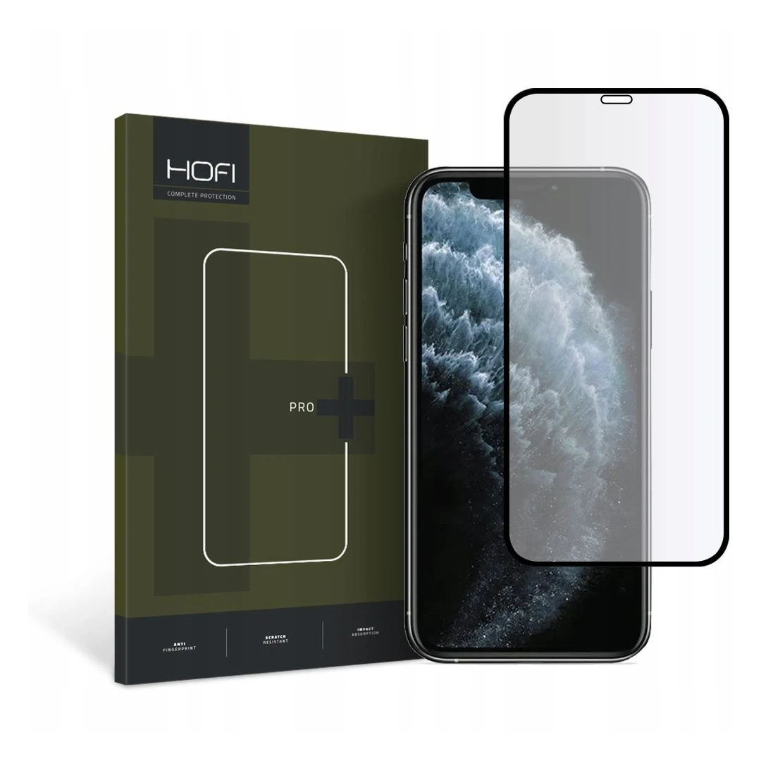 Folie de protectie Hofi Glass Pro+ pentru Apple iPhone X/XS/11 Pro Negru - 