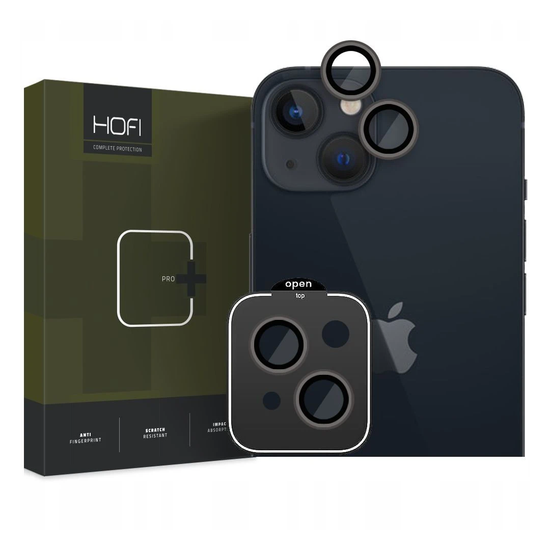 Folie de protectie camera Hofi Camring Pro+ pentru Apple iPhone 15/15 Plus Negru - 