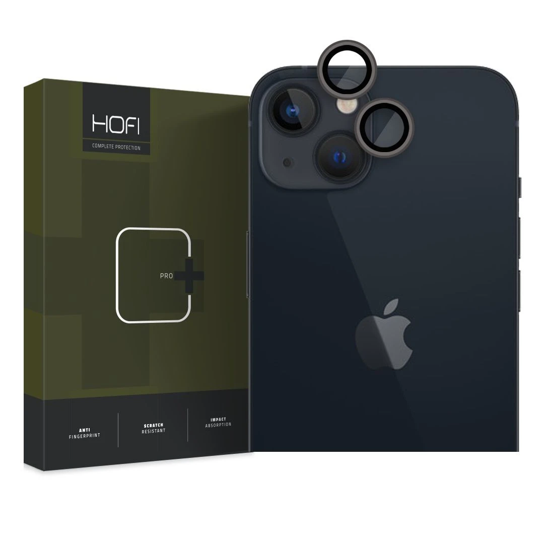 Folie de protectie camera Hofi Camring Pro+ pentru Apple iPhone 14/14 Plus/15/15 Plus Negru - 