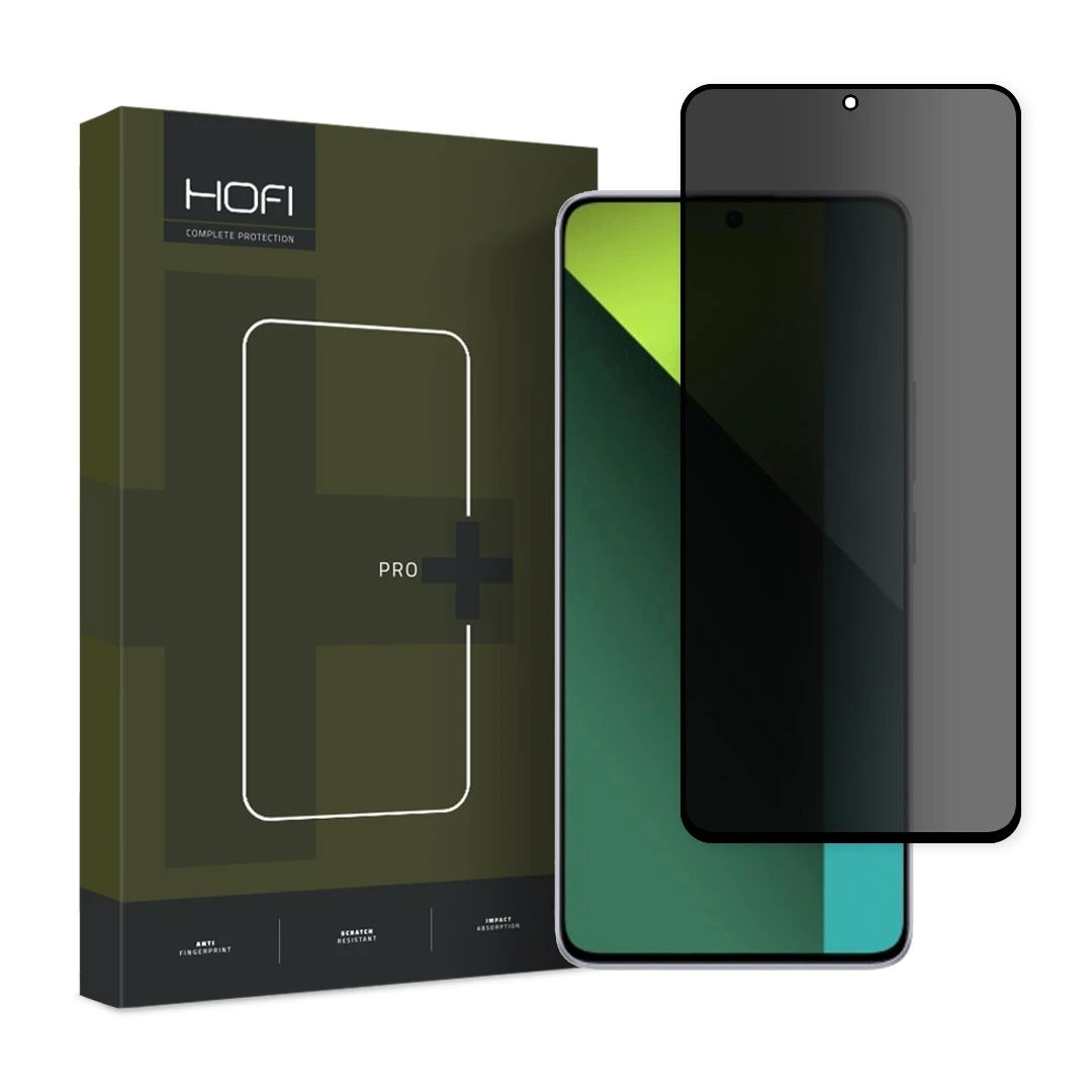 Folie de protectie Hofi Anti Spy Glass Pro+ pentru Xiaomi Redmi Note 13 5G/13 Pro 4G/5G Privacy - 