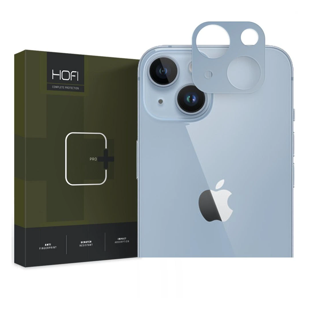 Folie de protectie camera Hofi Alucam Pro+ pentru Apple iPhone 14/14 Plus/15/15 Plus Albastru - 