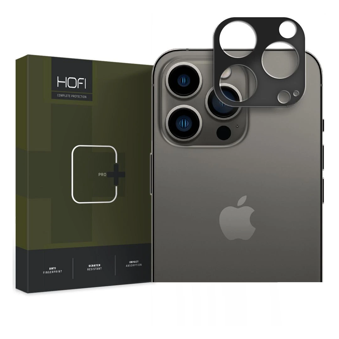 Folie de protectie camera Hofi Alucam Pro+ pentru Apple iPhone 14 Pro/14 Pro Max Negru - 