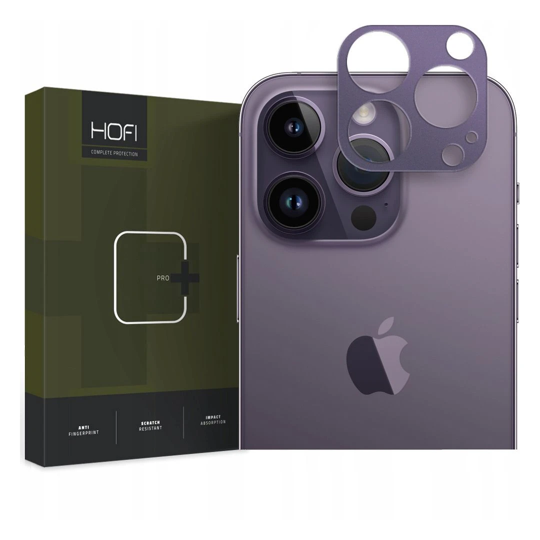 Folie de protectie camera Hofi Alucam Pro+ pentru Apple iPhone 14 Pro/14 Pro Max Mov inchis - 