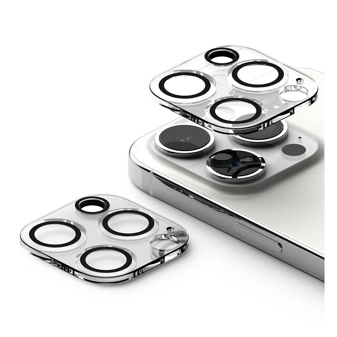 Set 2 Folii de protectie camera Ringke Camera pentruApple iPhone 15 Pro Transparent - 