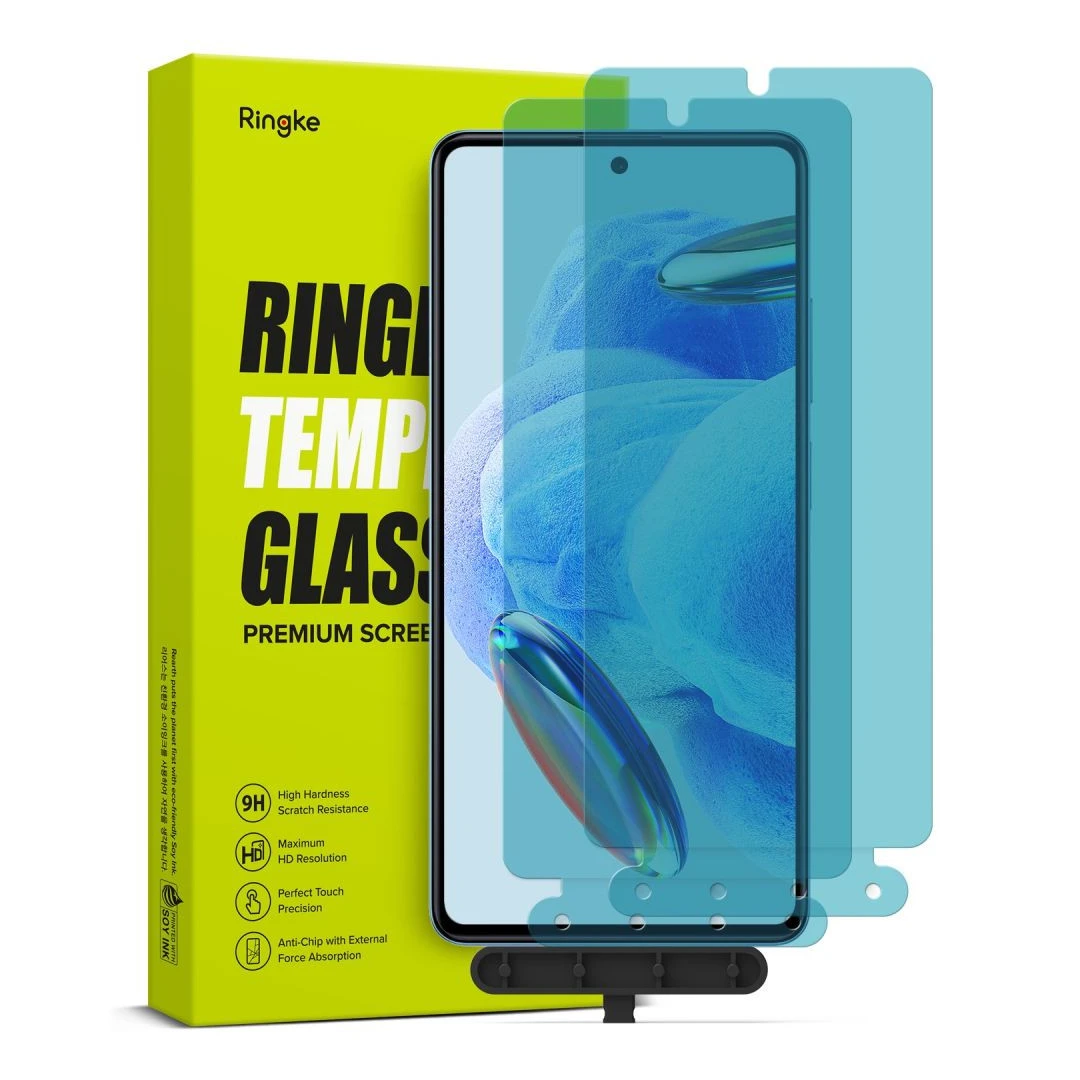 Set 2 Folii de protectie Ringke TG pentru Xiaomi Redmi Note 12 Pro 5G/12 Pro+ Plus 5G/Poco X5 Pro 5G Transparent - 