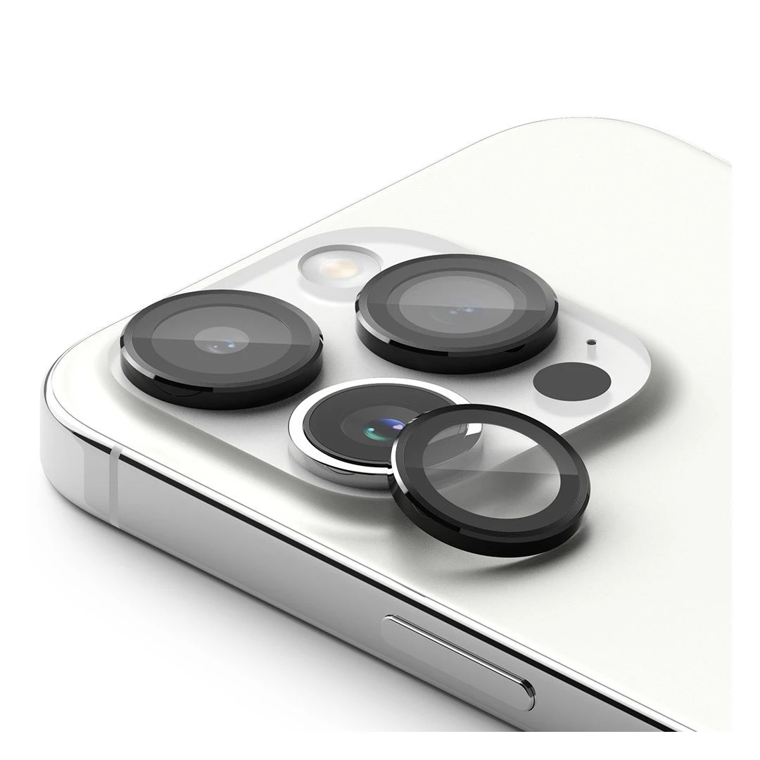 Folie de protectie camera Ringke Camera Frame pentru Apple iPhone 15 Pro Negru - 
