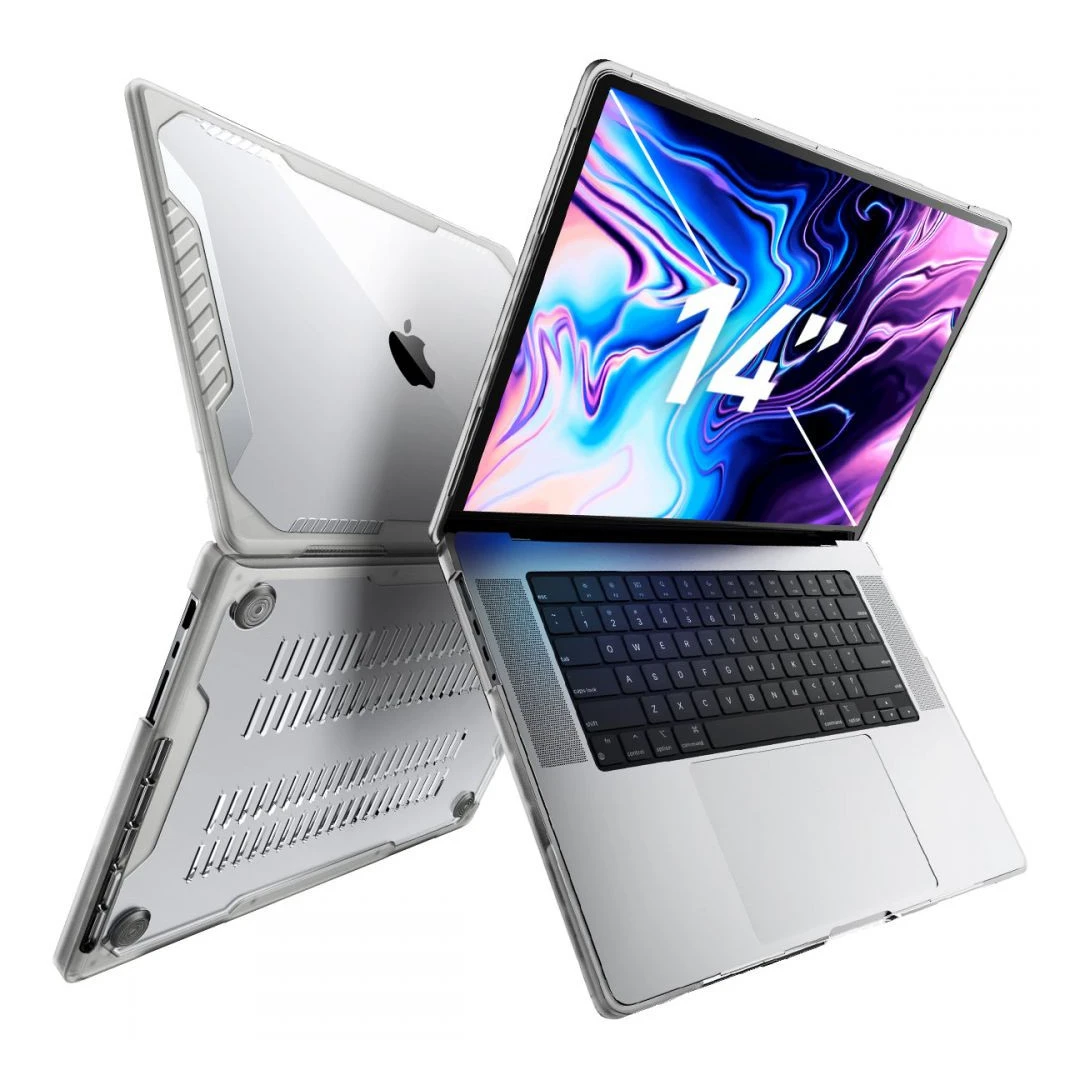 Husa Supcase Unicorn Beetle pentru Apple MacBook Pro 14 M1/M2/M3 2021-2023 Transparent - 