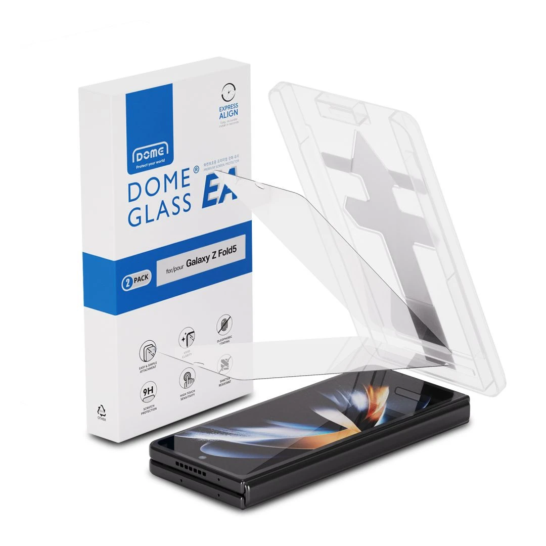 Set 2 Folii de protectie Whitestone EA Glass pentru Samsung Galaxy Z Fold 5 Transparent - 