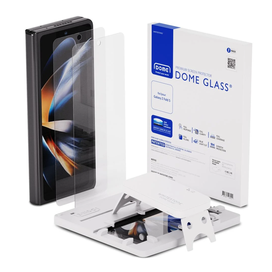 Set 2 Folii de protectie Whitestone Dome Glass pentru Samsung Galaxy Z Fold 5 Transparent - 