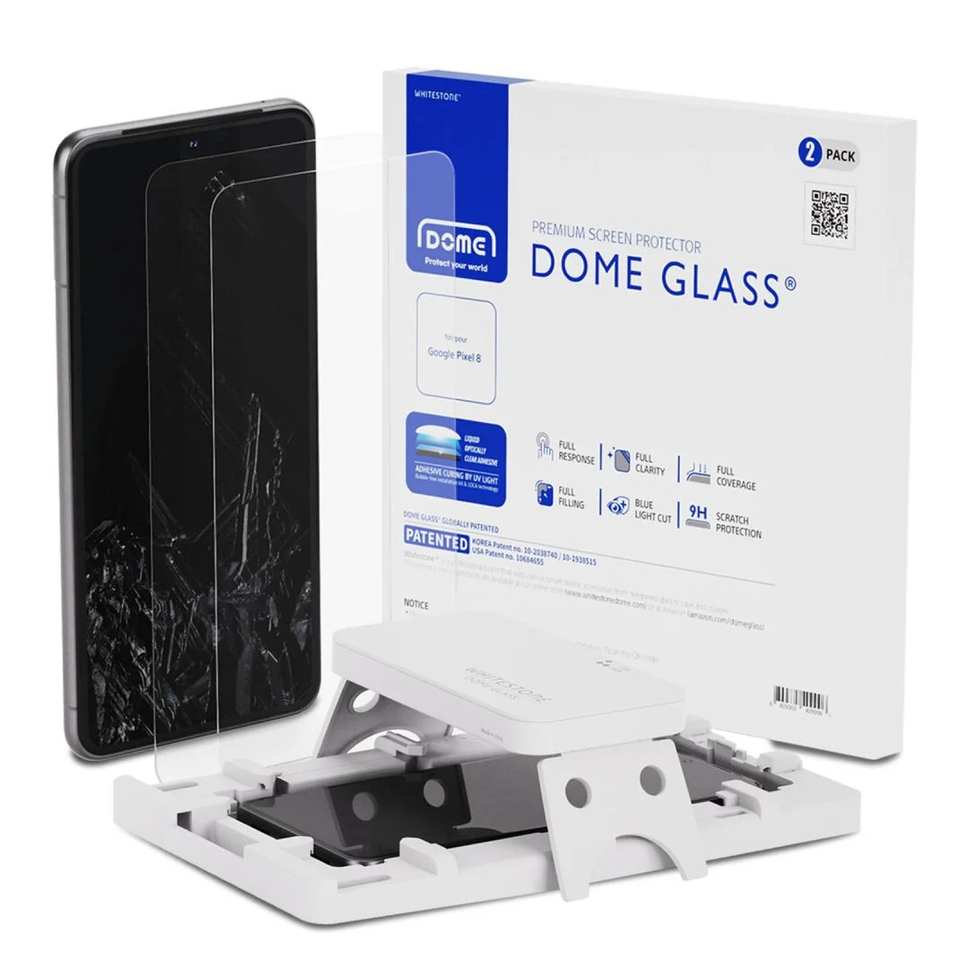 Set 2 Folii de protectie Whitestone Dome Glass pentru Google Pixel 8 Transparent - 
