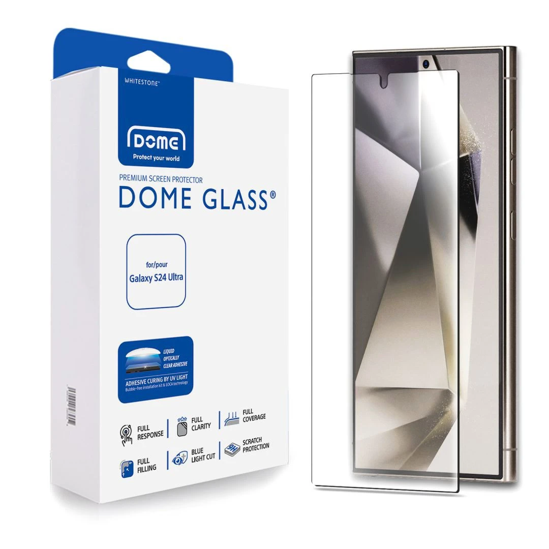 Folie de protectie Whitestone Dome Glass pentru Samsung Galaxy S24 Ultra Transparent - 