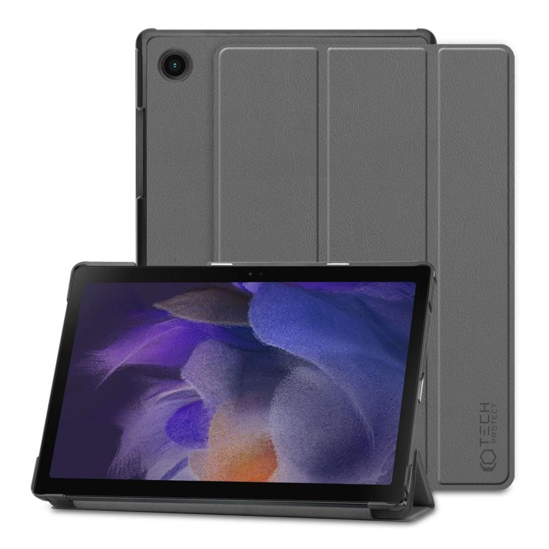 Husa Tech-Protect Smartcase pentru Samsung Galaxy Tab A8 10.5 X200/X205 Gri - 